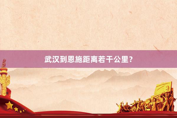 武汉到恩施距离若干公里？